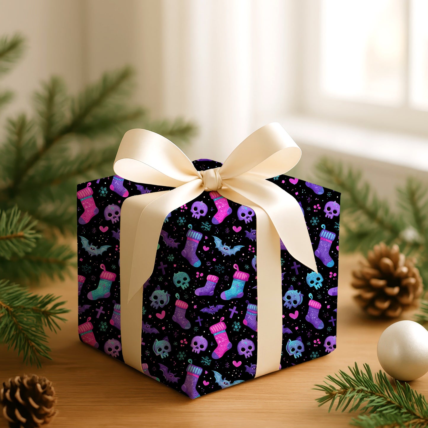 Spooky Stockings Dance Midnight Patterns