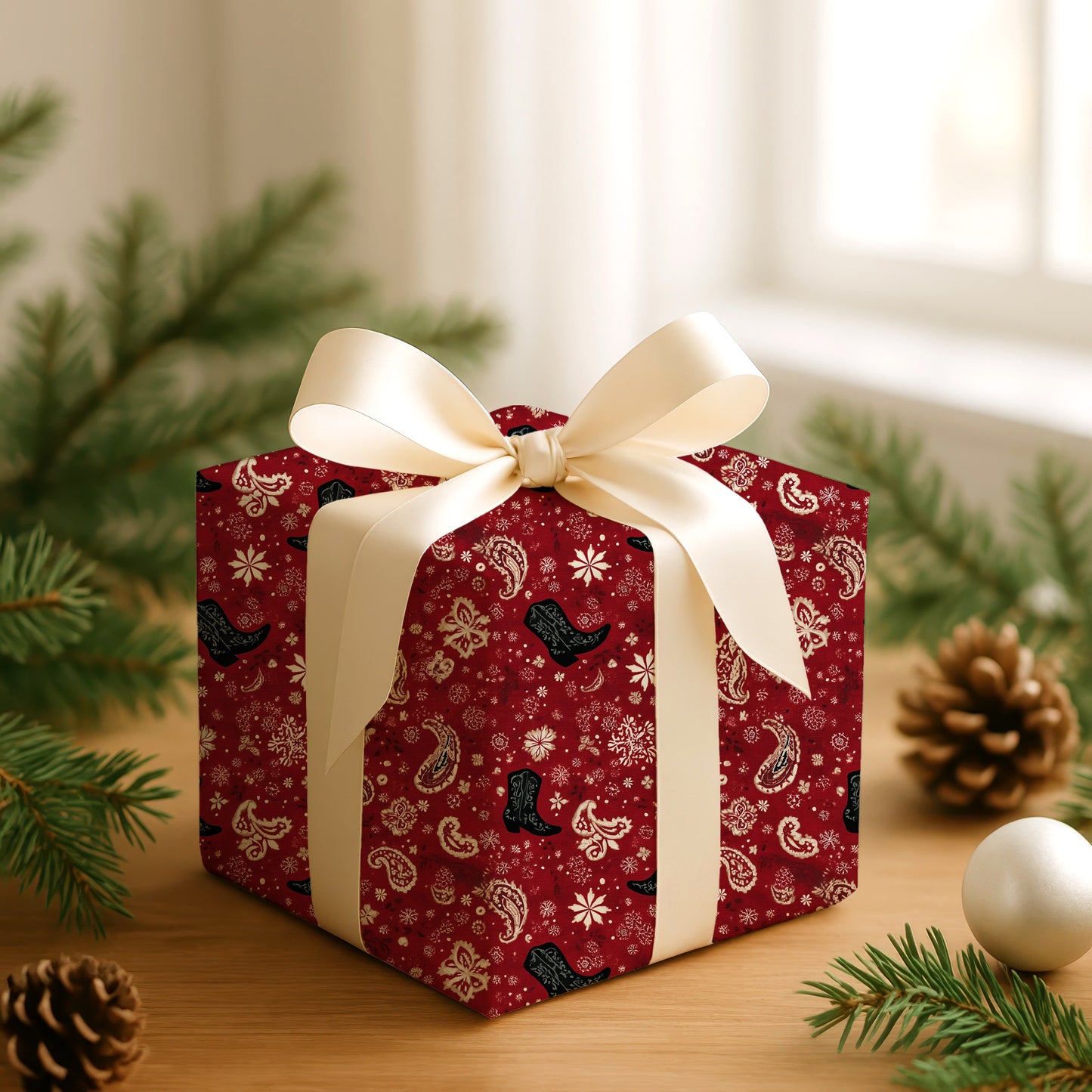 Cowboy Christmas Bandana Blooms