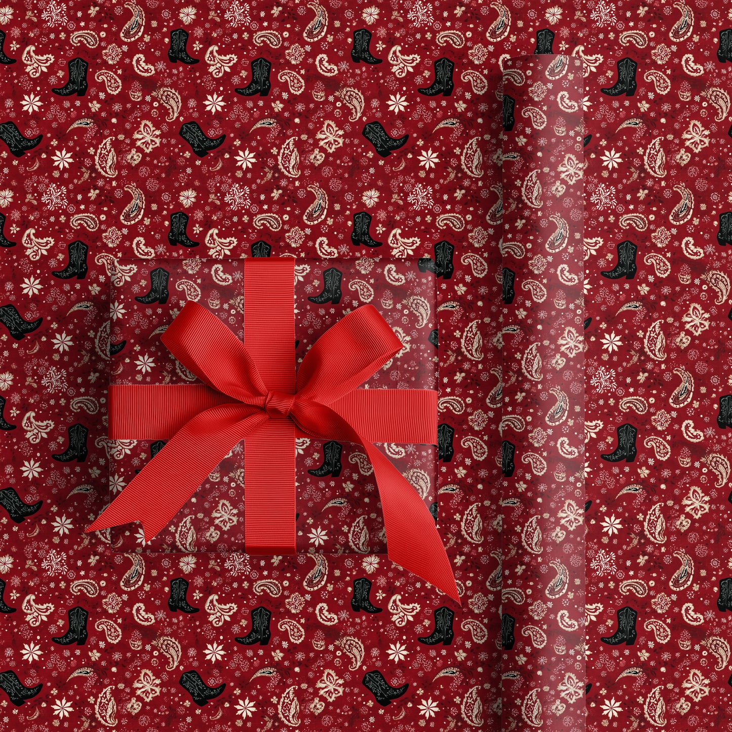 Cowboy Christmas Bandana Blooms