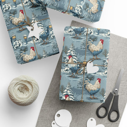 Roosters Brave Winter's Soft Breath