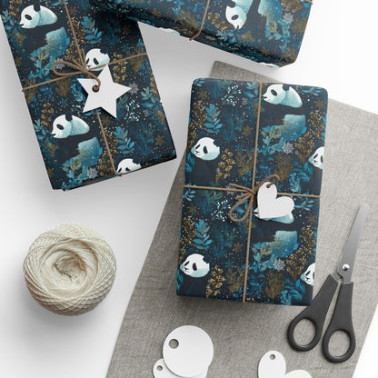 Midnight Pandas Dance Through Frost