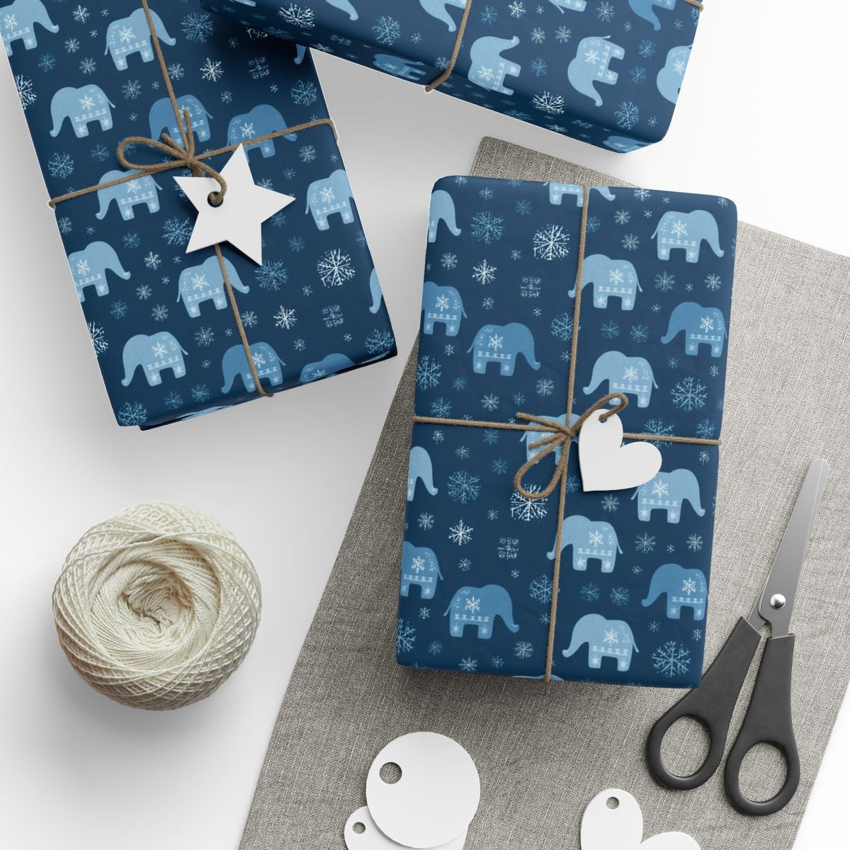 Elephants Dancing Through Frozen Nights