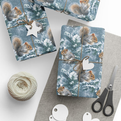 Squirrels Pause Between Winter's Soft Breath