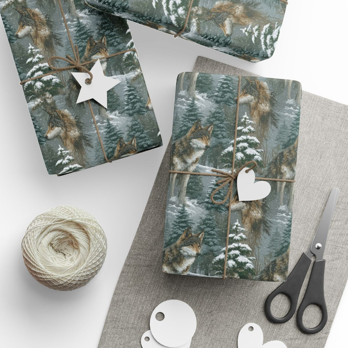 Wolves Pause Between Snowfall's Breath