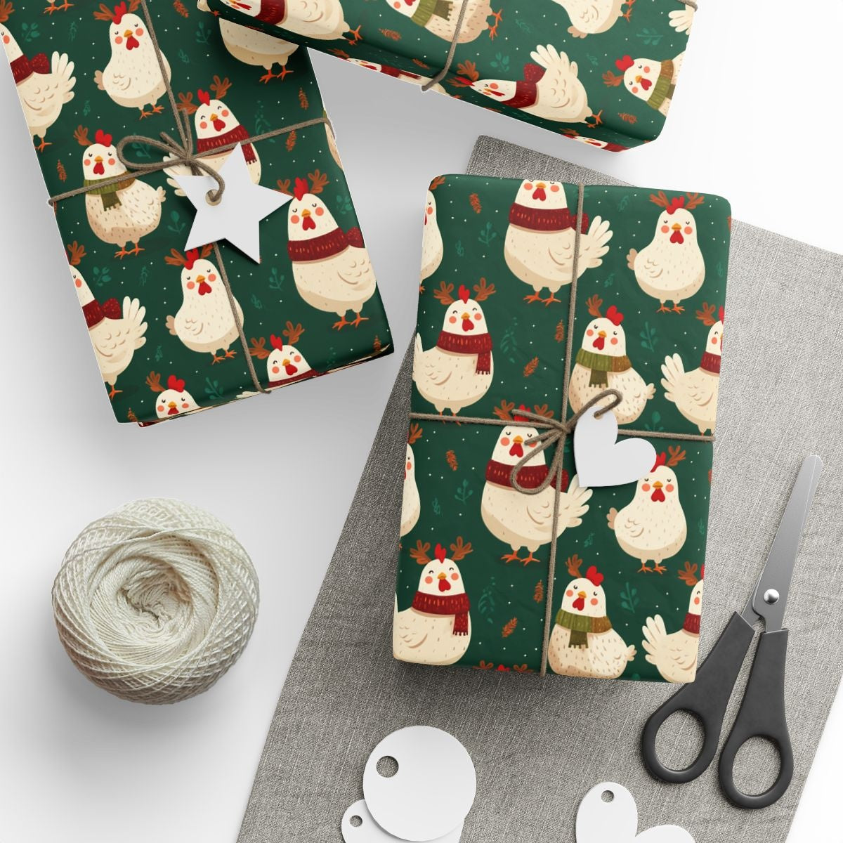 Cozy Chickens Wear Winter's Colors