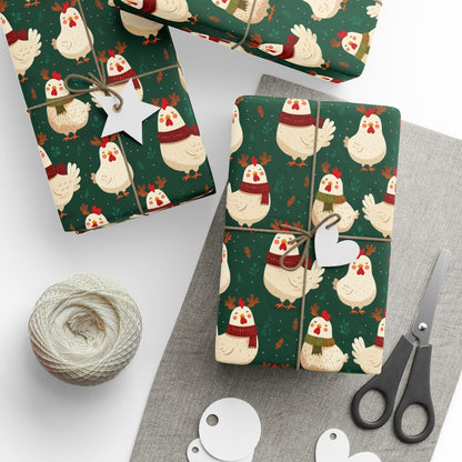 Cozy Chickens Wear Winter's Colors