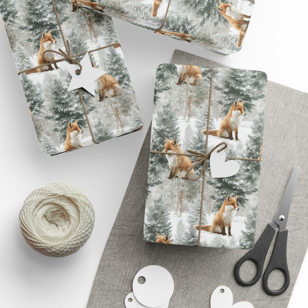 Foxes Wait Where Snowflakes Gather