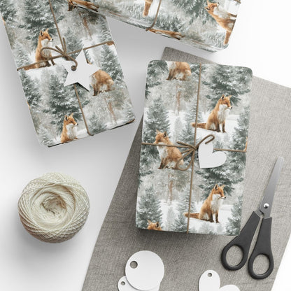 Foxes Wait Where Snowflakes Gather