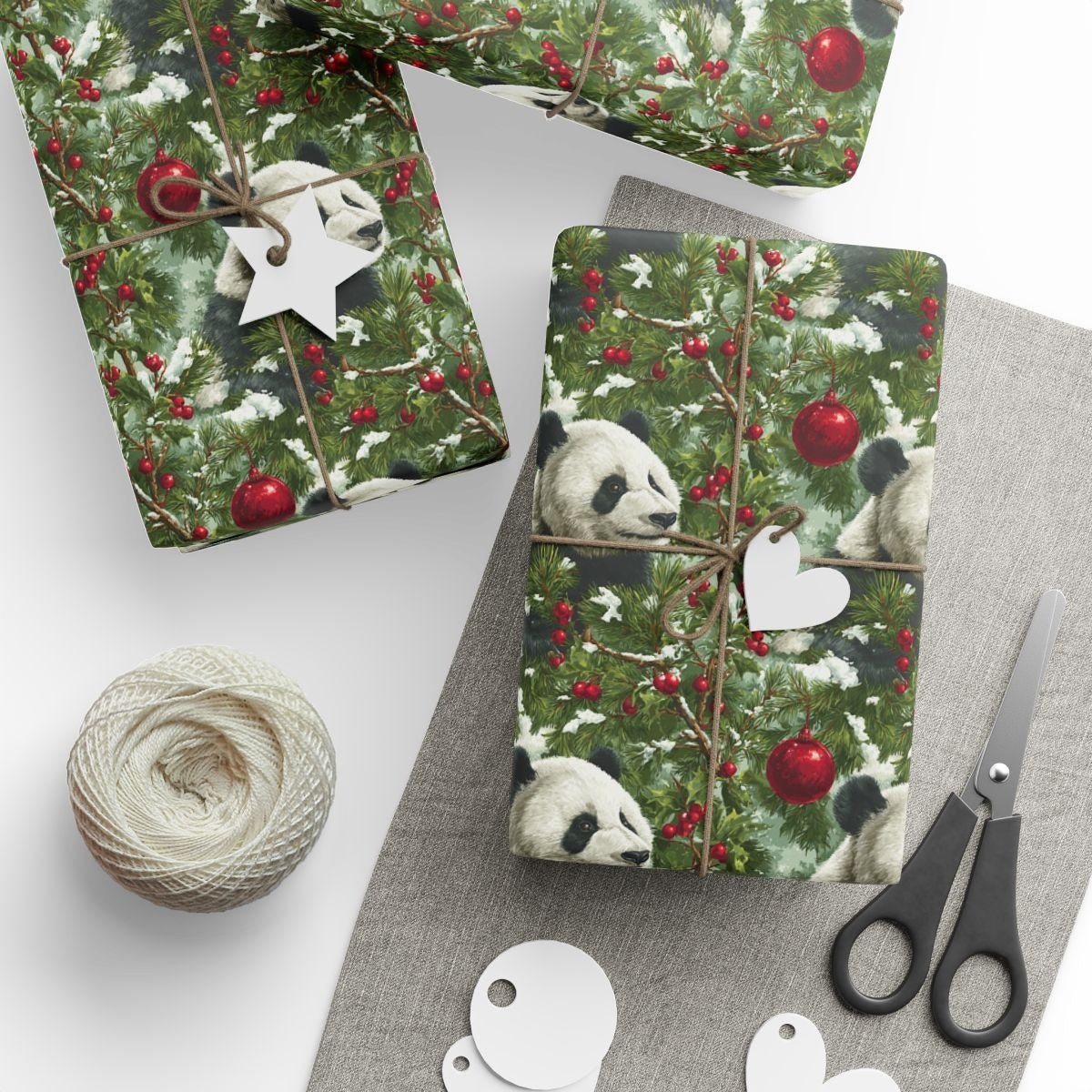 Winter's Panda Ornaments