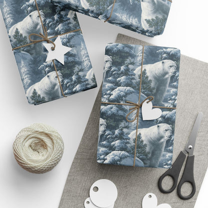 Polar Sentinel Among Snow Pines