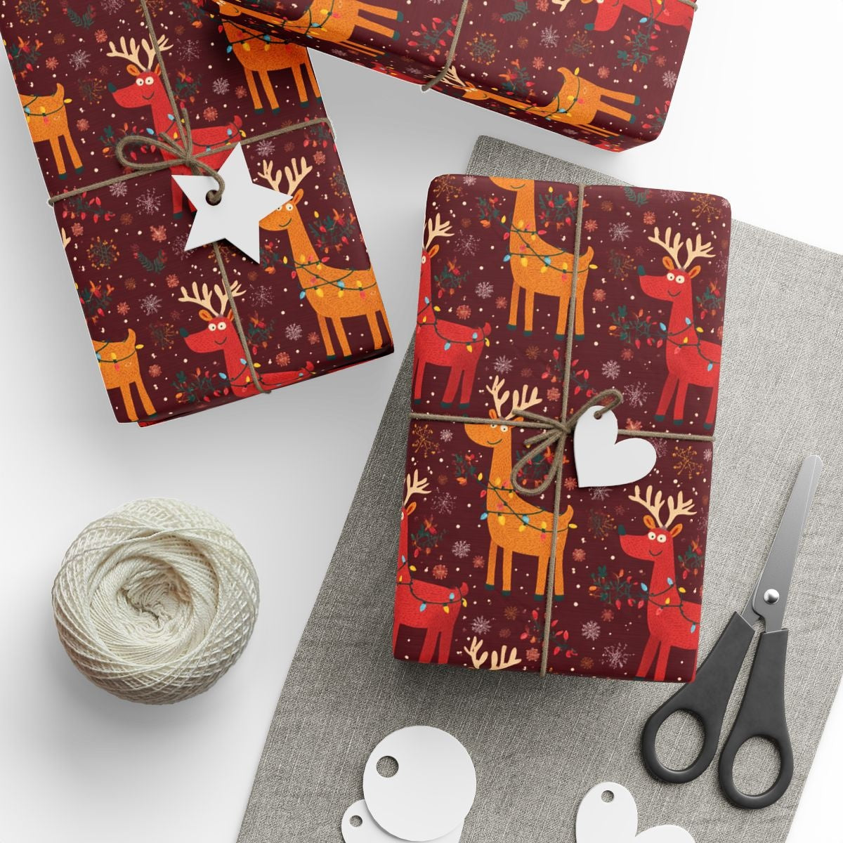 Festive Reindeer Dance Their Winter Tale