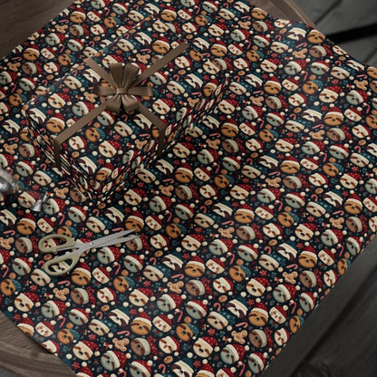 Sleepy Sloths Celebrate Winter's Cheer