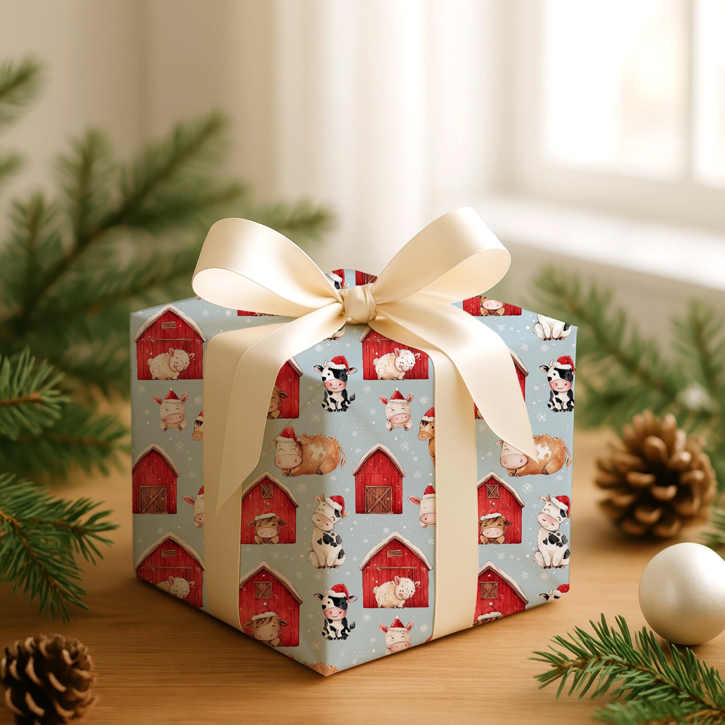 Festive Farm Friends Celebrate Winter