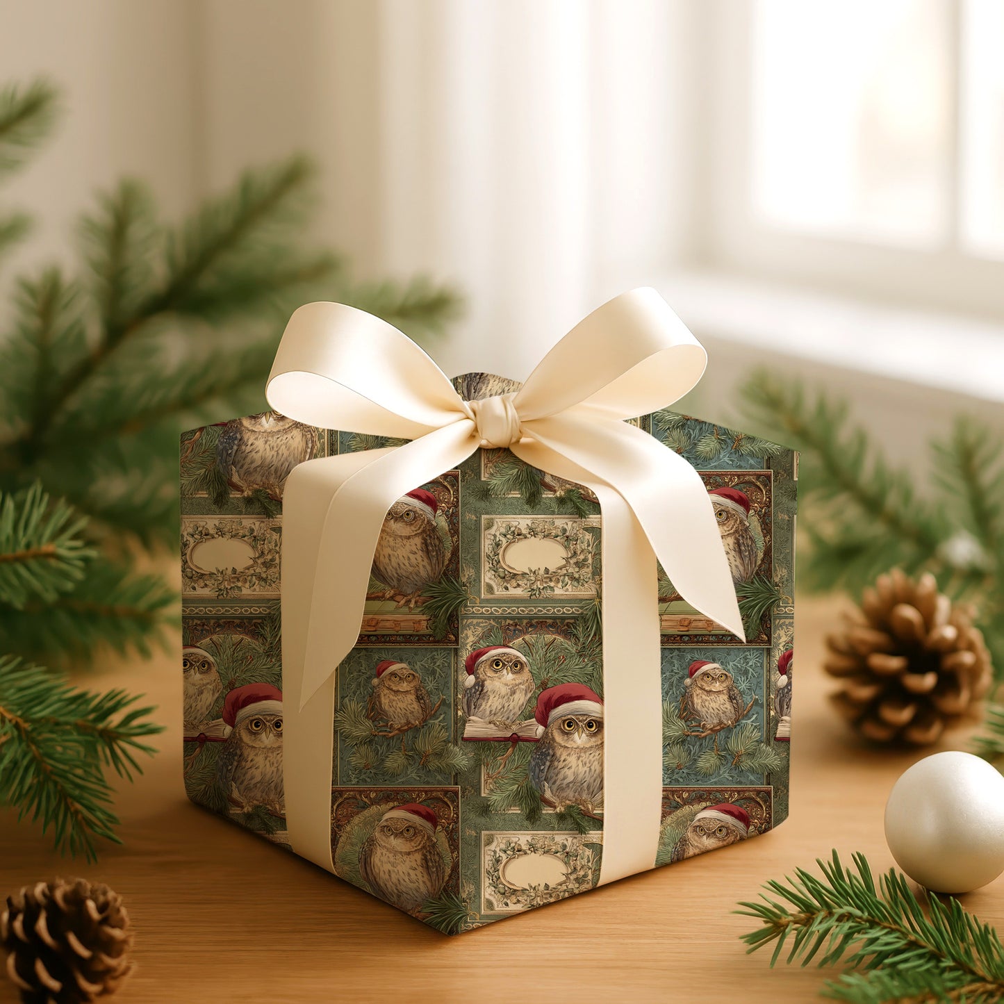 Wise Owls Wait For Christmas