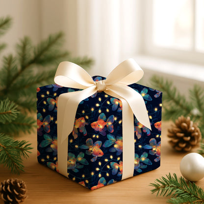 Luminous Goldfish Dance Through Midnight