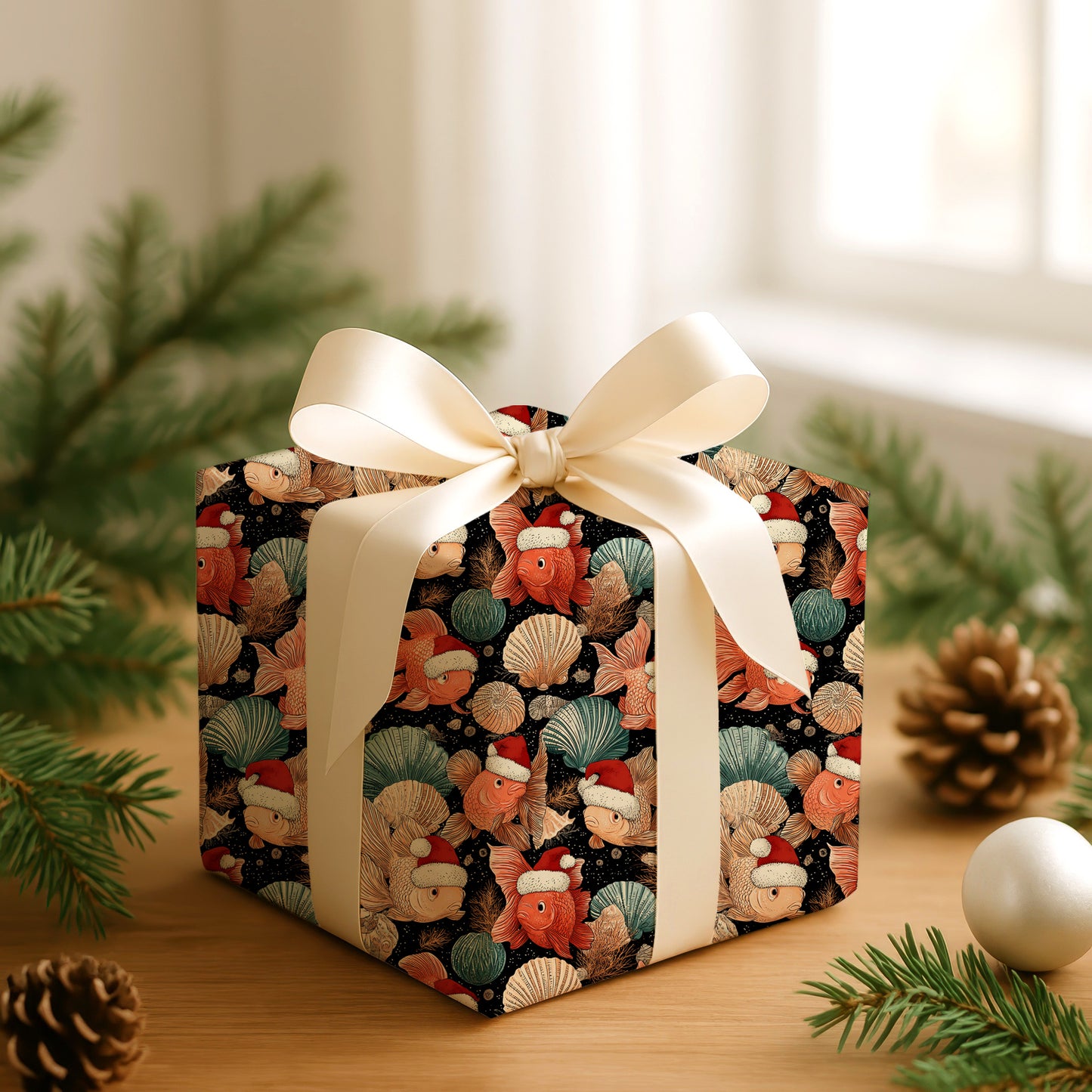 Festive Fish Swim Starry Seas