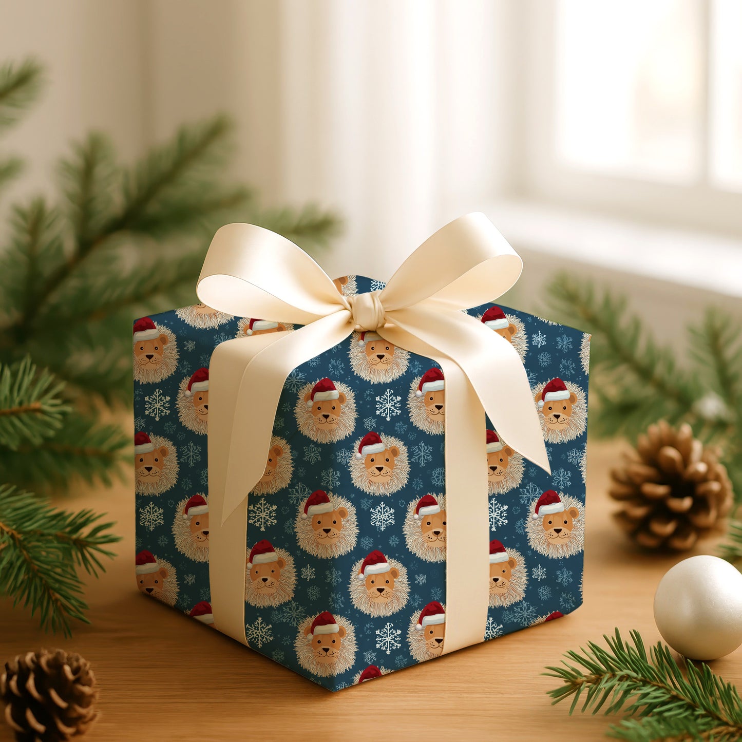 Lions Celebrate Winter's Festive Magic