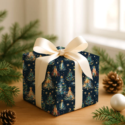 Starlight Dances Through Festive Pines