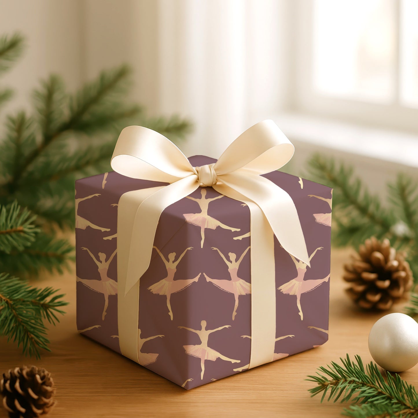 Dancing Between Soft Purple Shadows