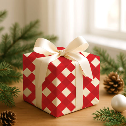 Geometric Dance Of Crimson Angles