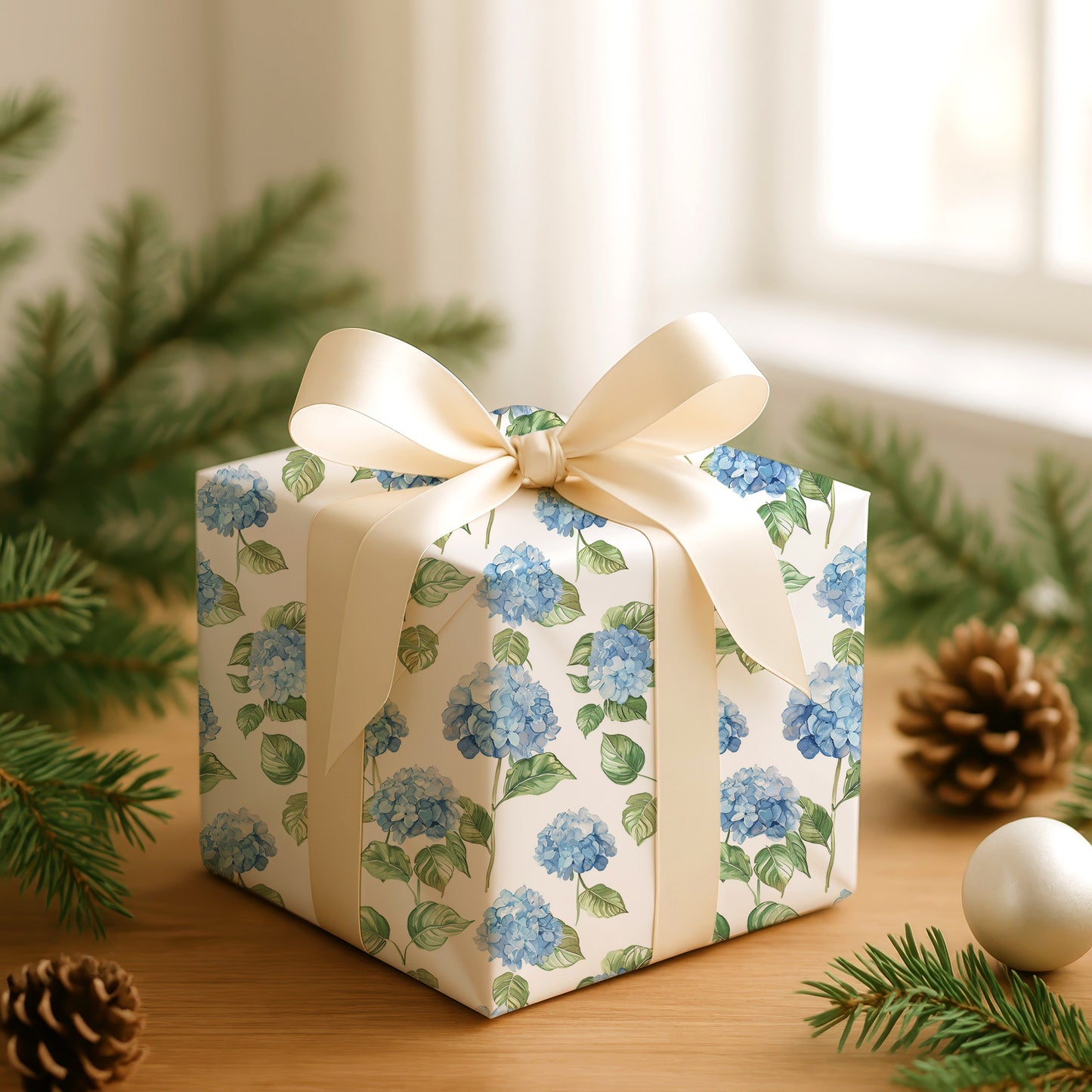 Blue Hydrangeas Dancing Softly