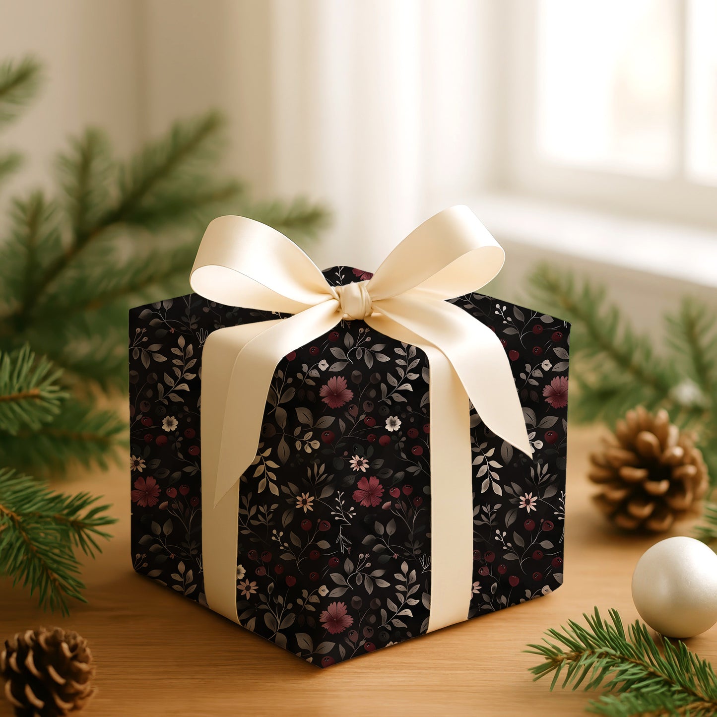 Midnight Berries Between Silent Branches