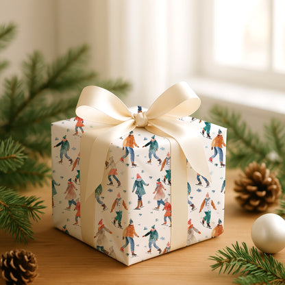 Winter's Joyful Dance On Ice