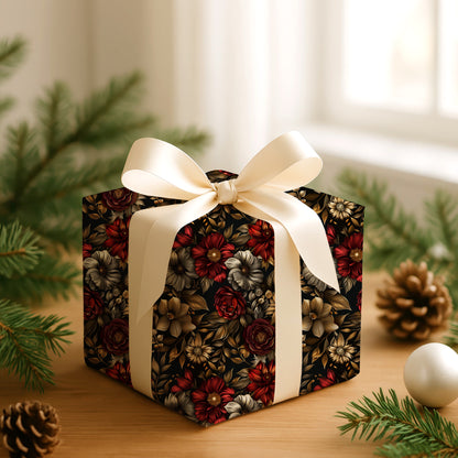 Midnight Blooms In Golden Shadows