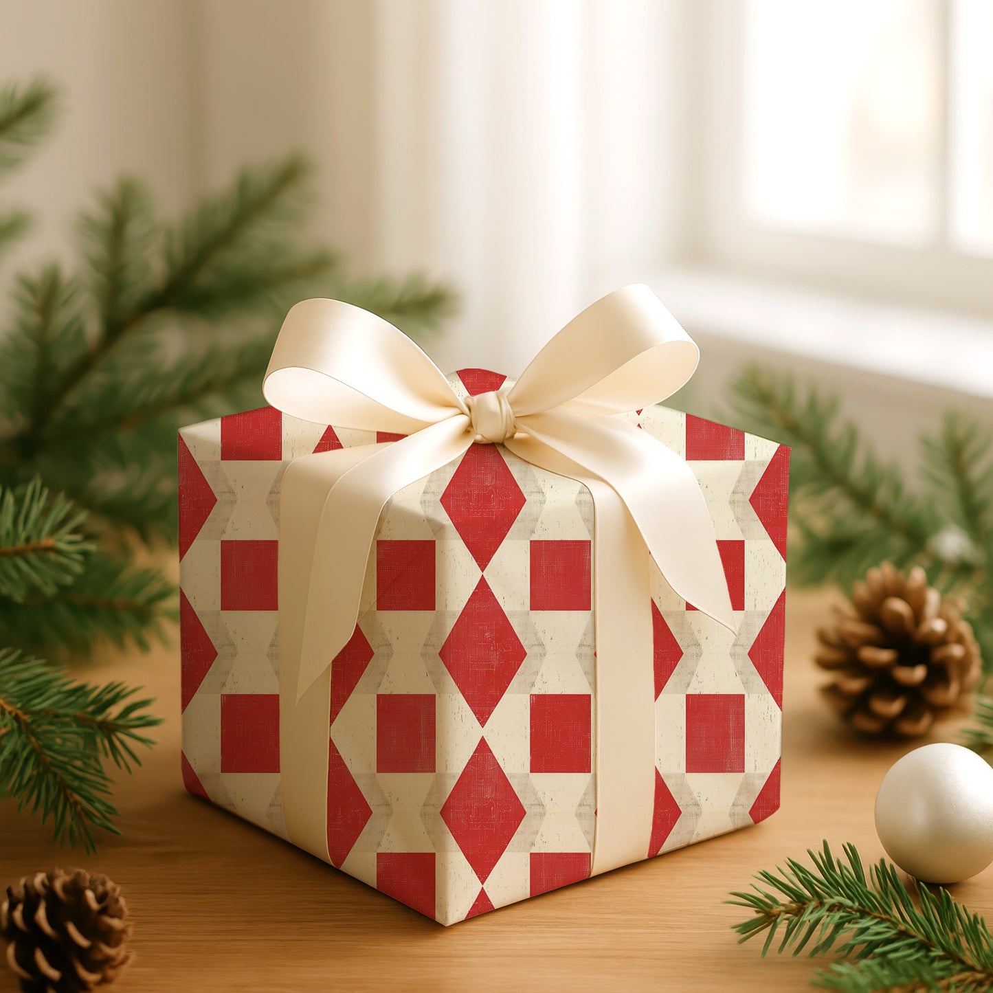 Geometric Rhythms Of Scarlet Calm