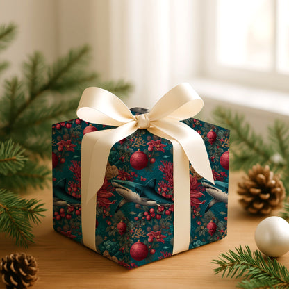 Crimson Ornaments Swim Beneath Waves