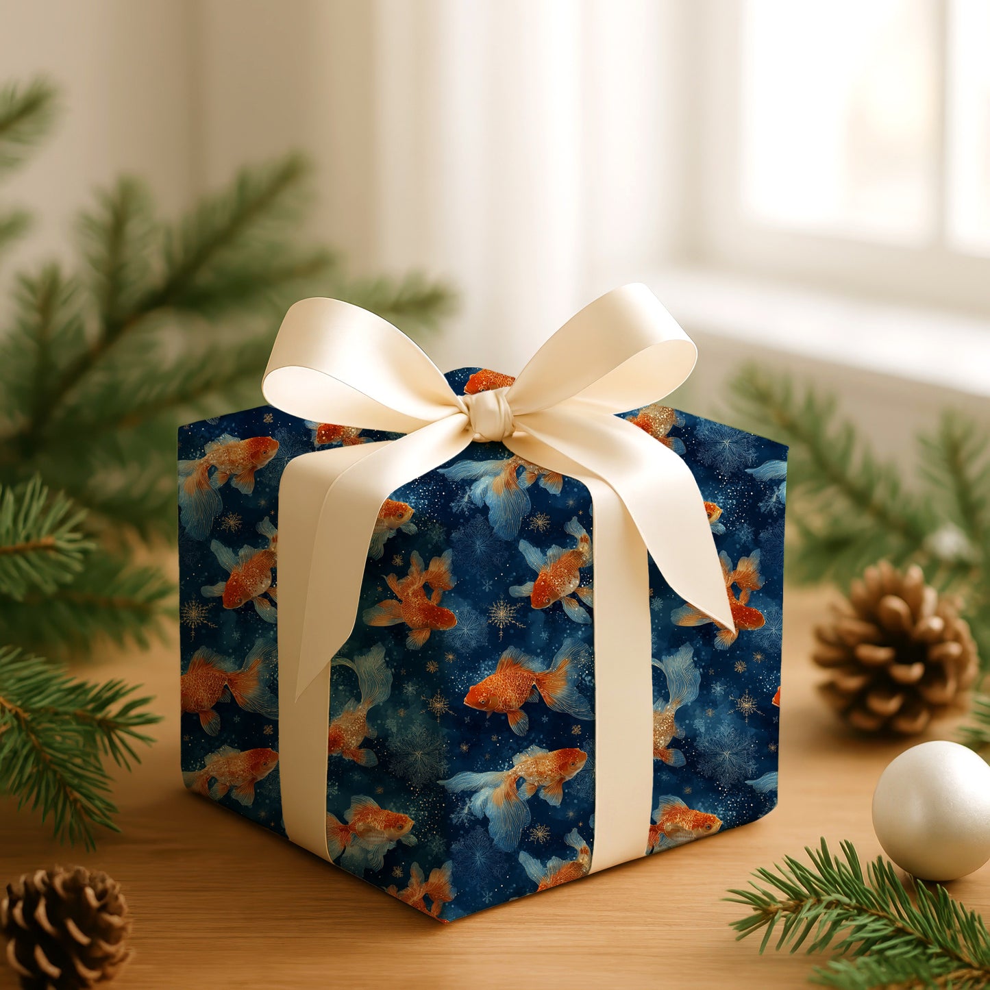 Golden Fins Dance Through Midnight