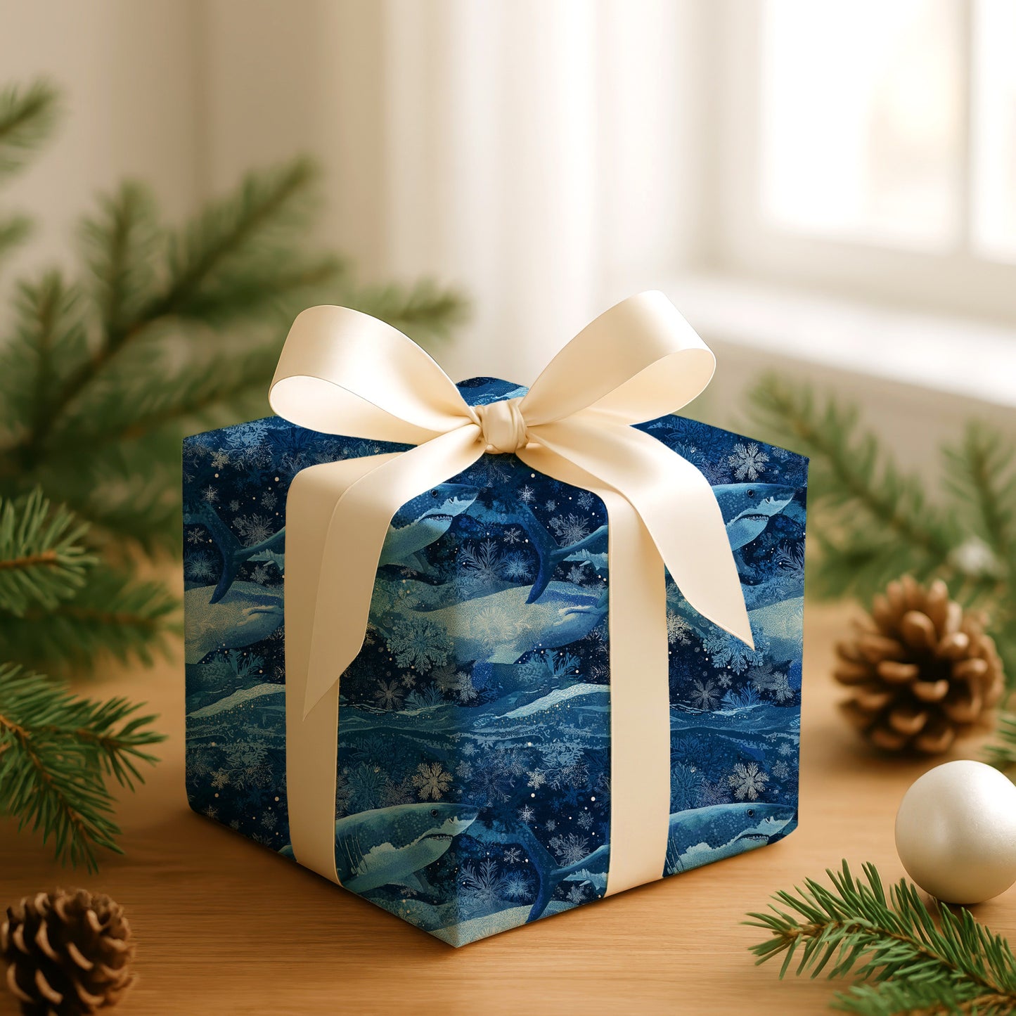 Frost Fins Swimming Through Midnight