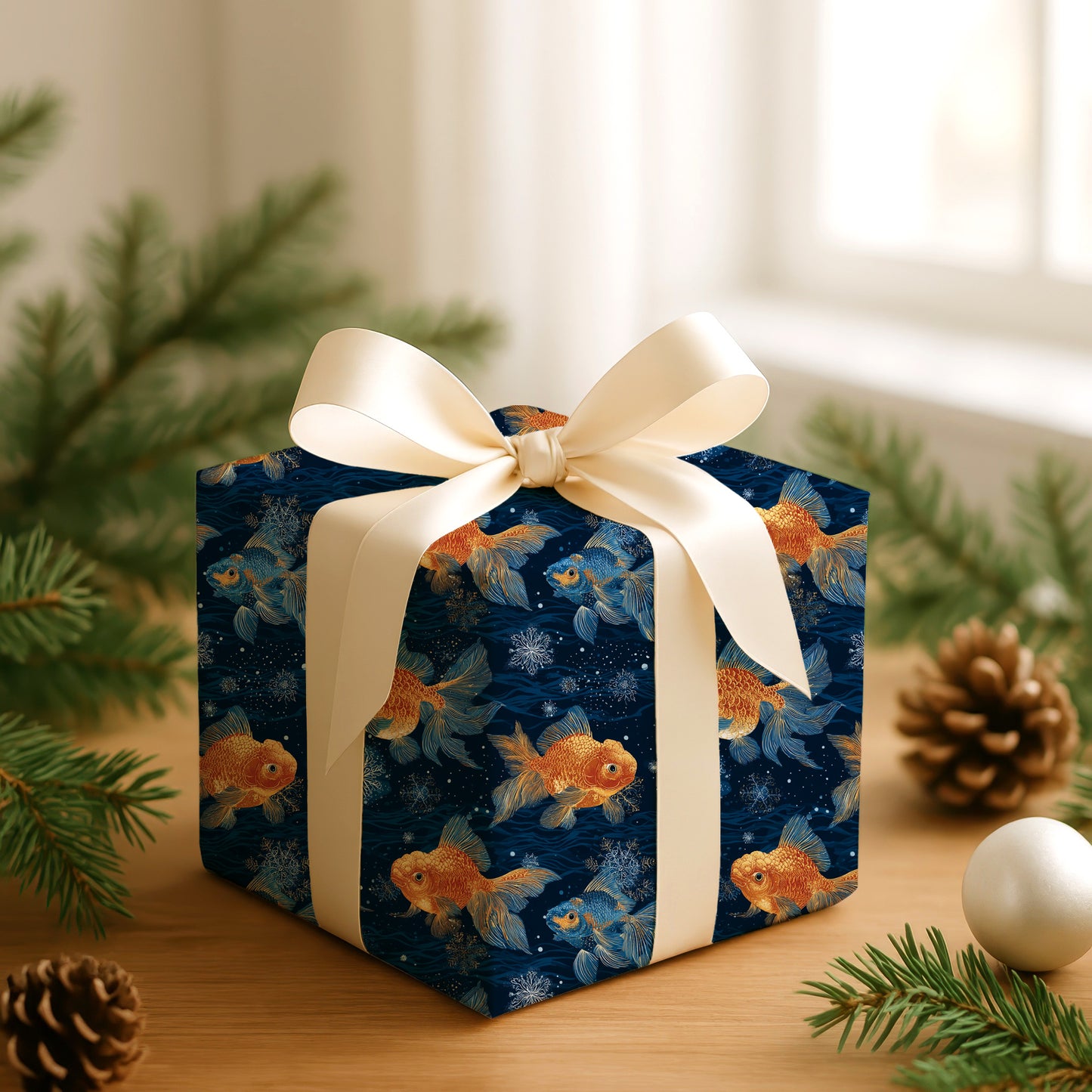 Celestial Fins Dancing Through Midnight