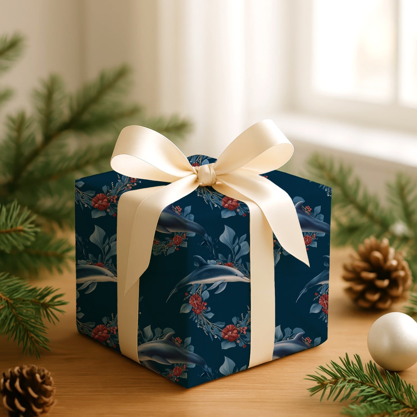 Ocean's Ballet In Midnight Blue