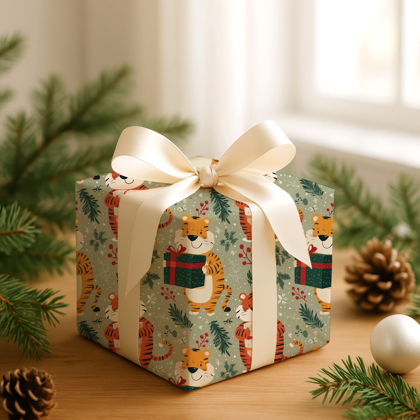 Tigers Wrap Gifts With Festive Joy