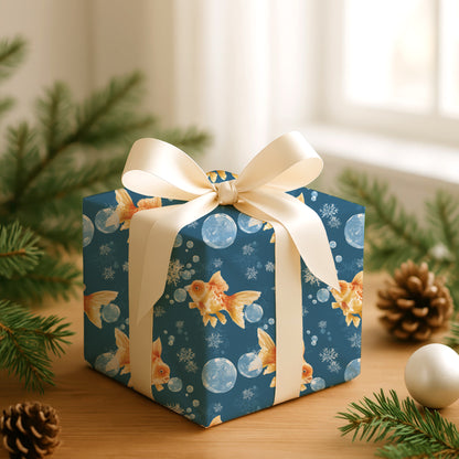 Goldfish Swimming Through Winter's Memory