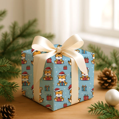 Tigers Unwrap Winter's Playful Cheer