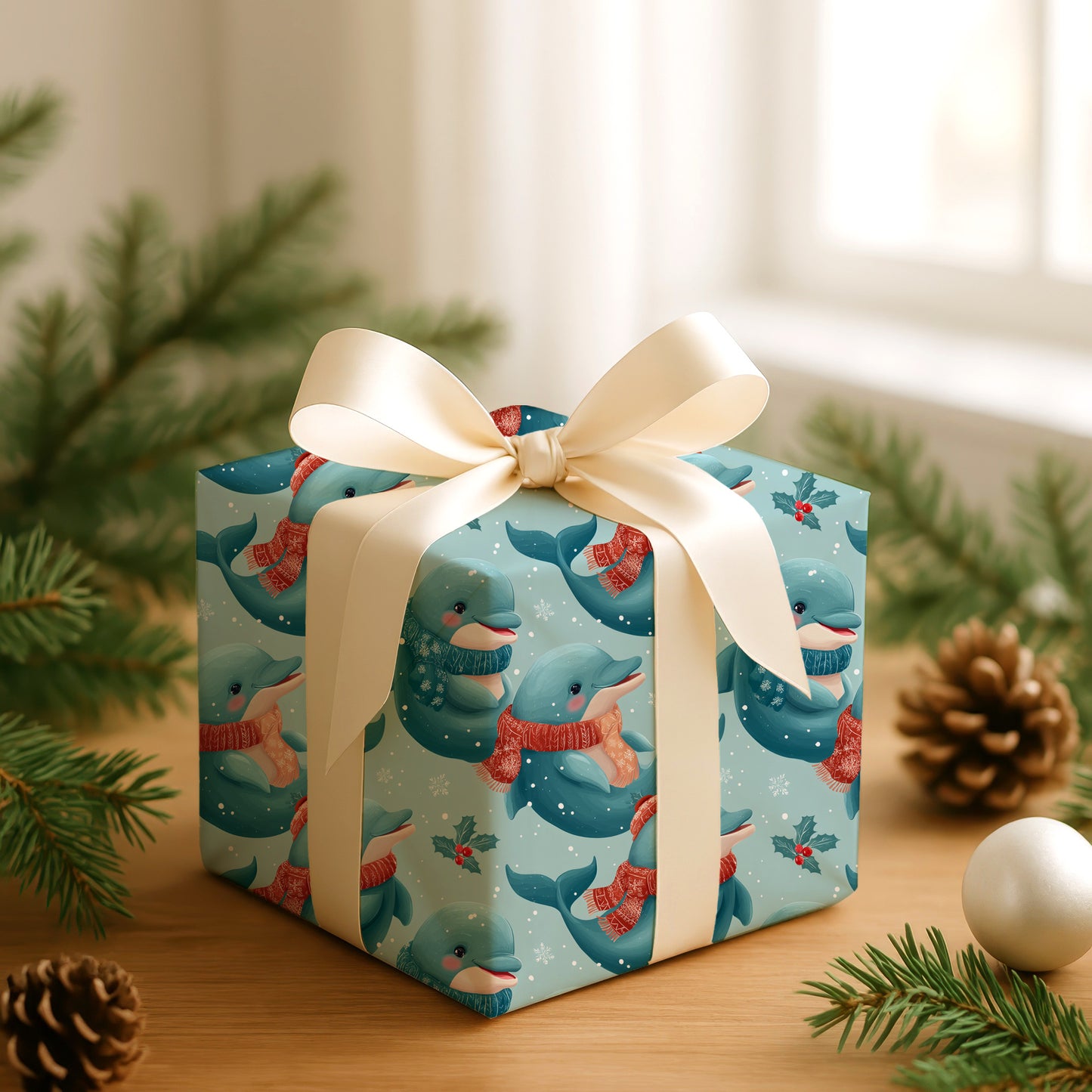 Dolphins Deck Halls With Festive Cheer