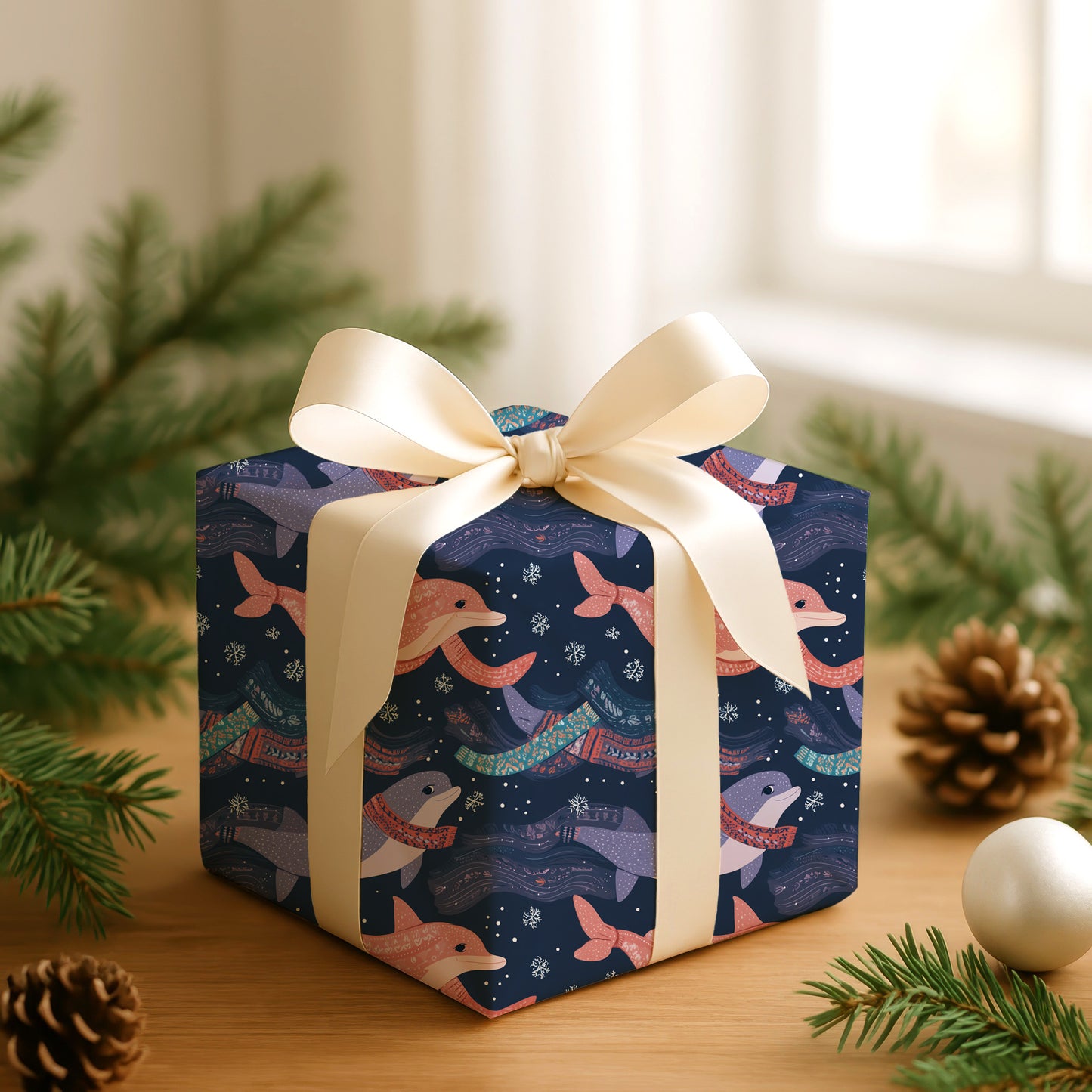 Dolphins Dance Through Winter's Melody