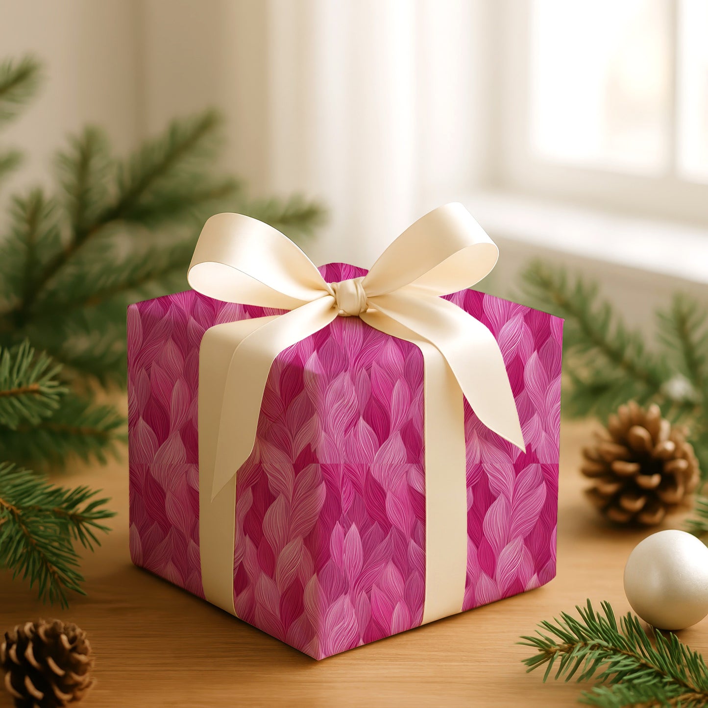 Pink Petals Dance In Silk