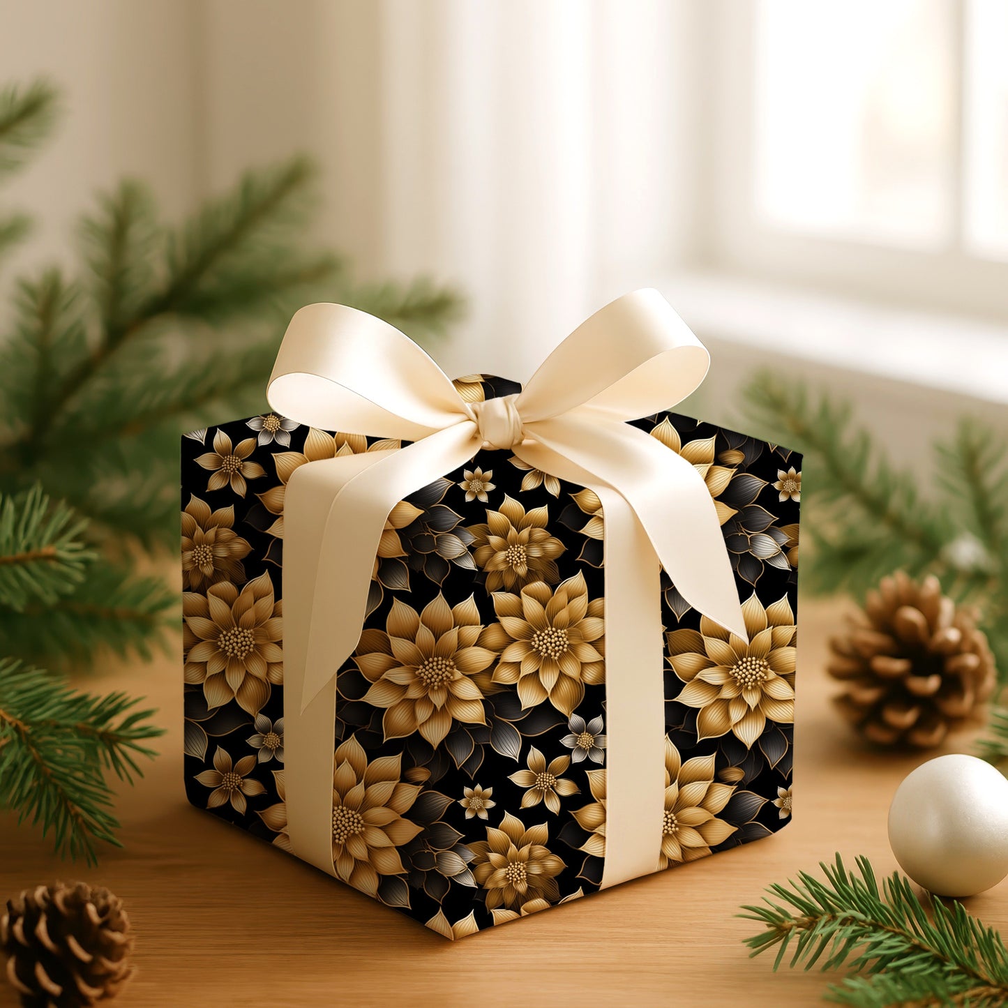 Golden Blooms Dance In Darkness