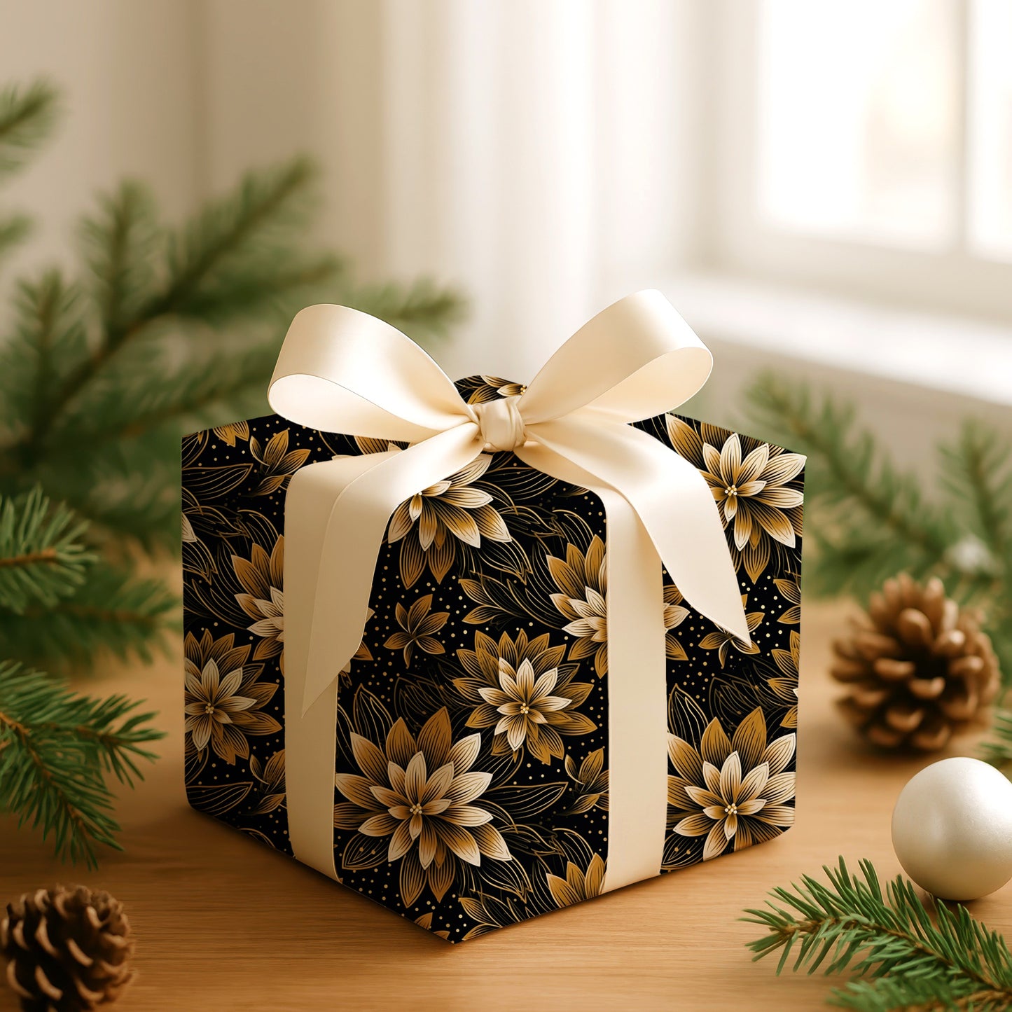 Golden Blooms Beneath Midnight Skies