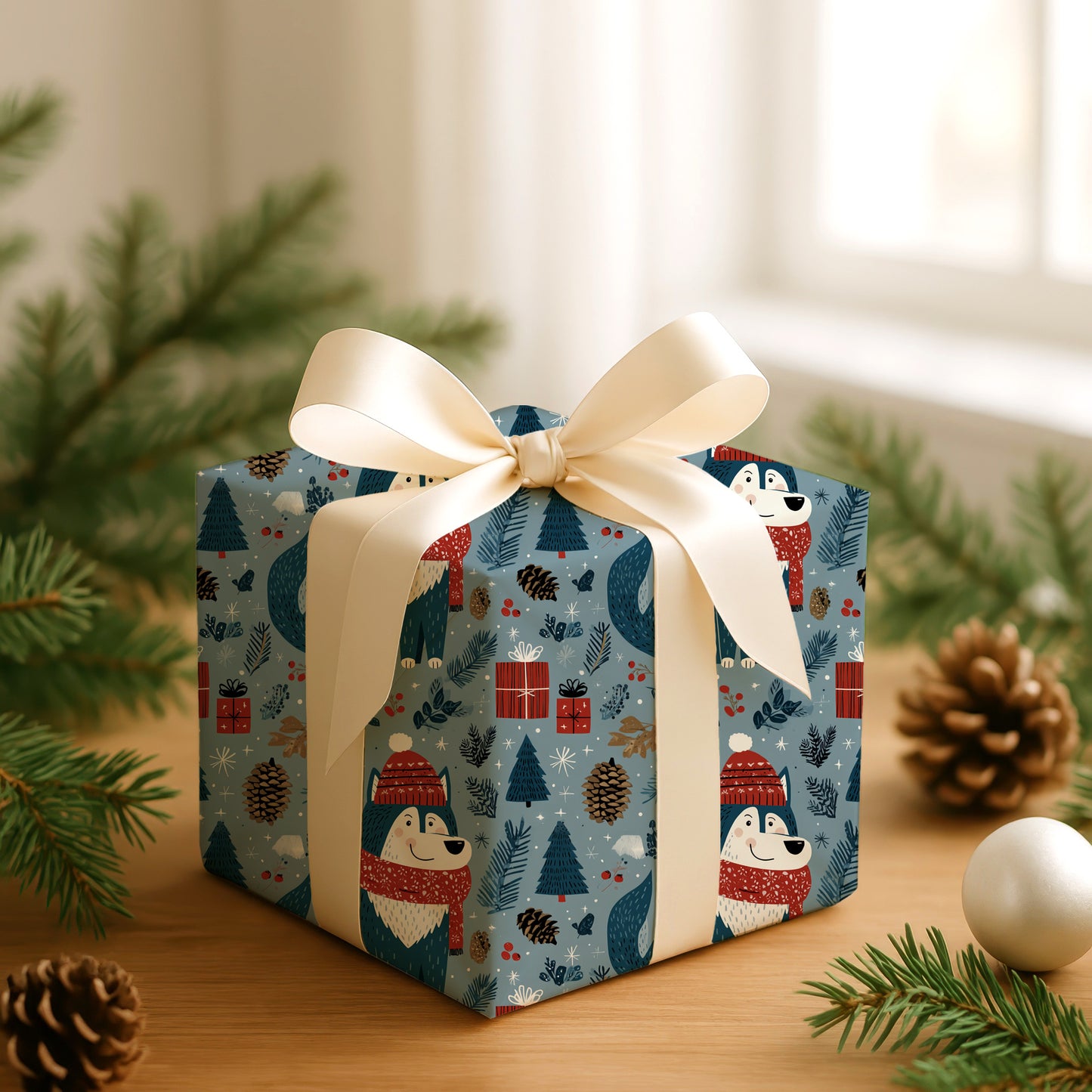 Cozy Companion Waits For Snow