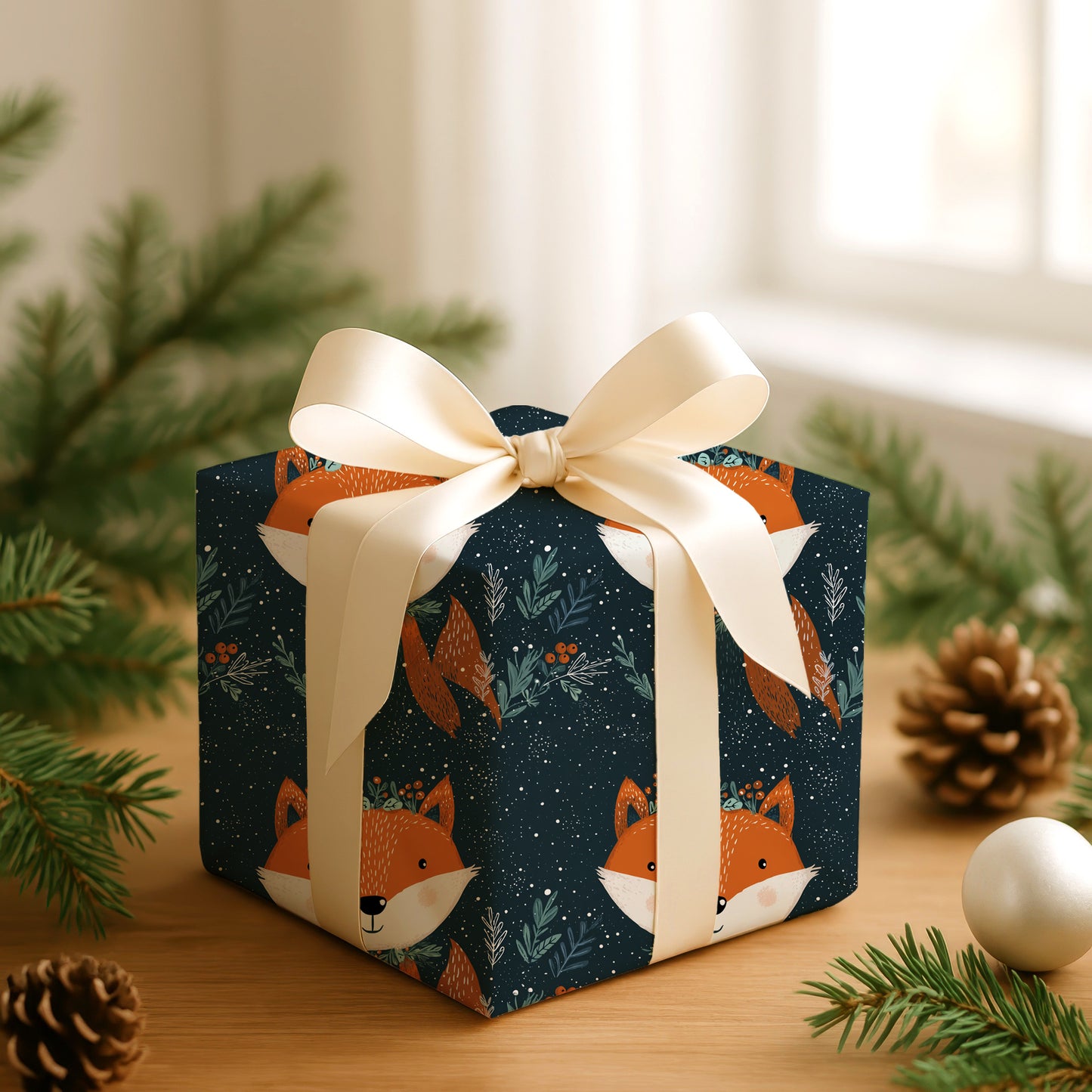 Winter's Cozy Fox Wanders Home