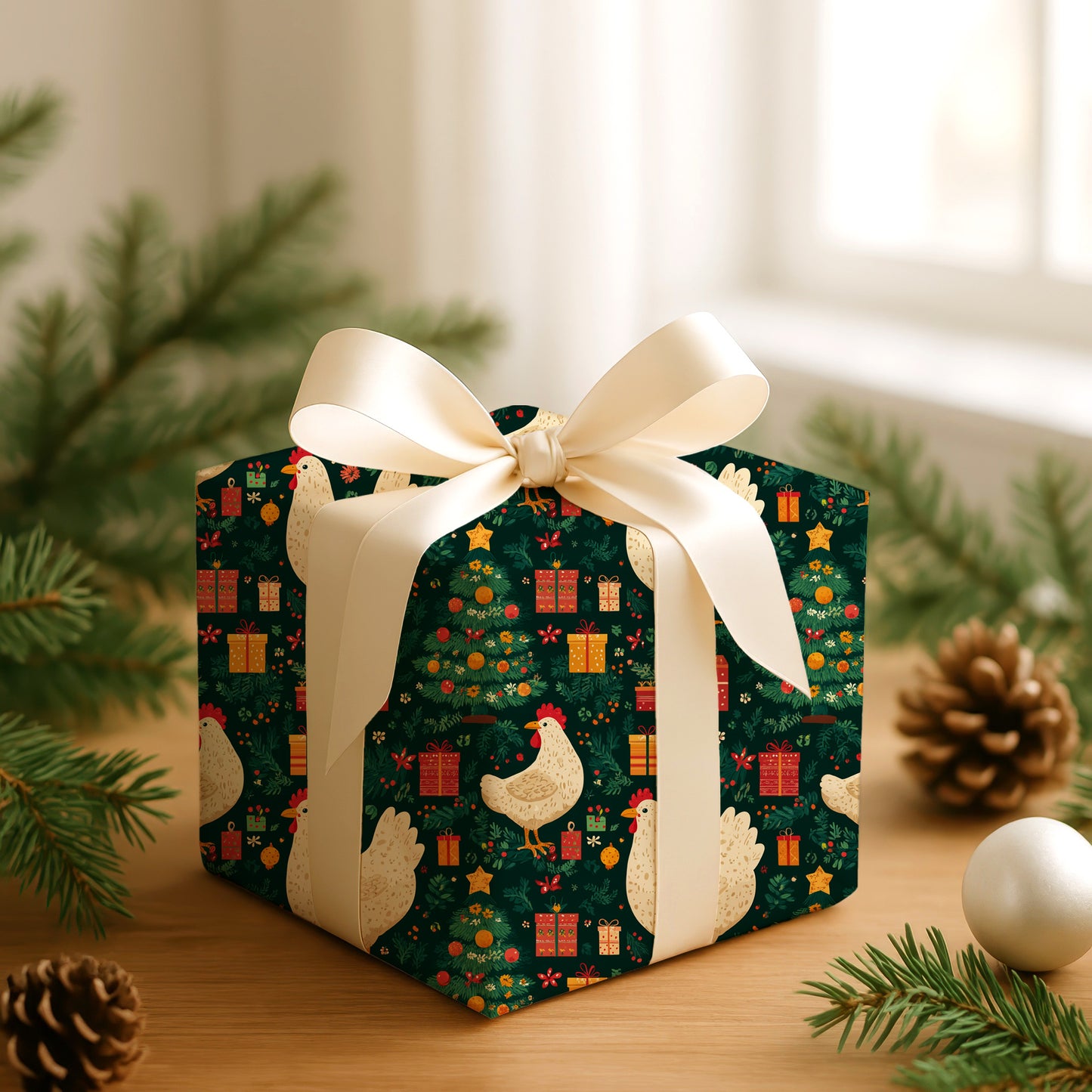 Festive Feathered Friends Celebrate Christmas