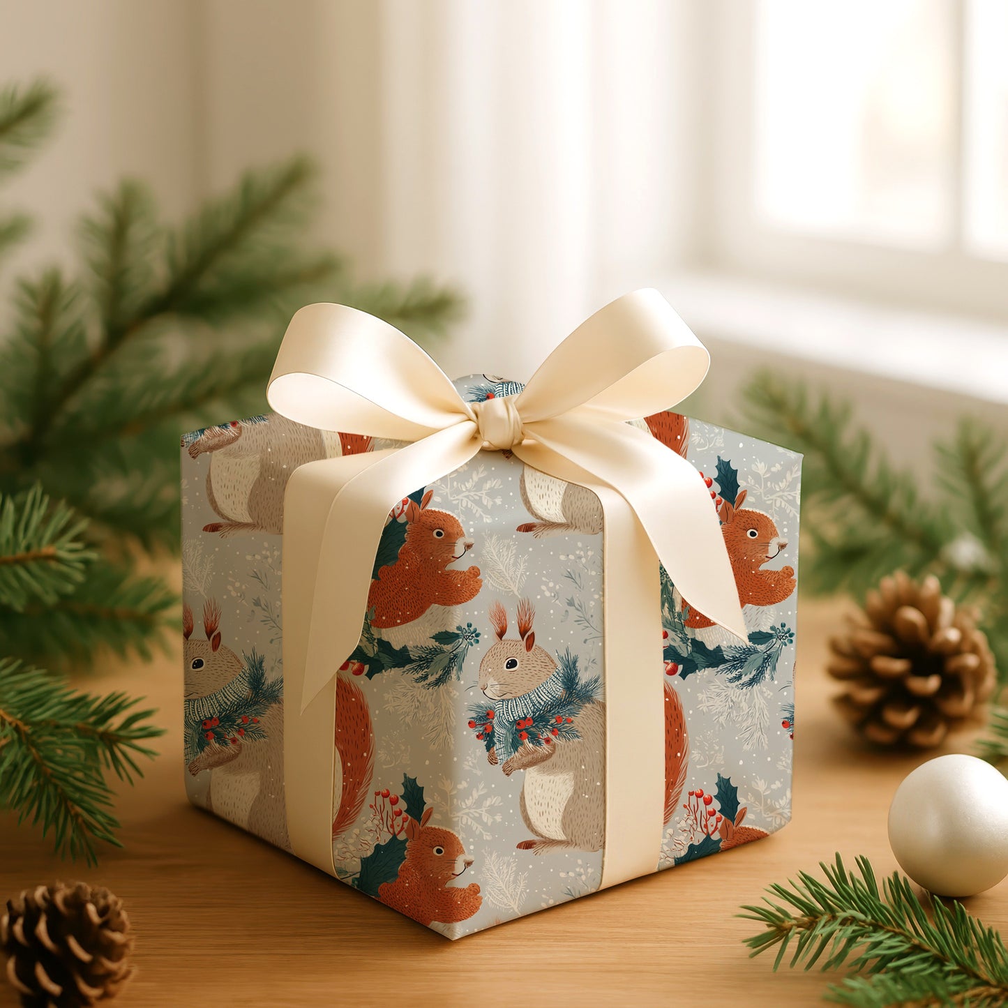 Winter's Woodland Squirrel Ballet