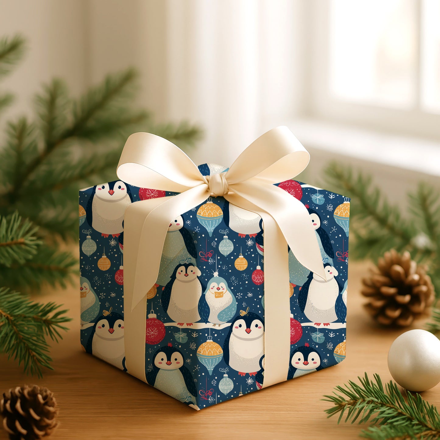 Penguins Unwrap Winter's Playful Magic