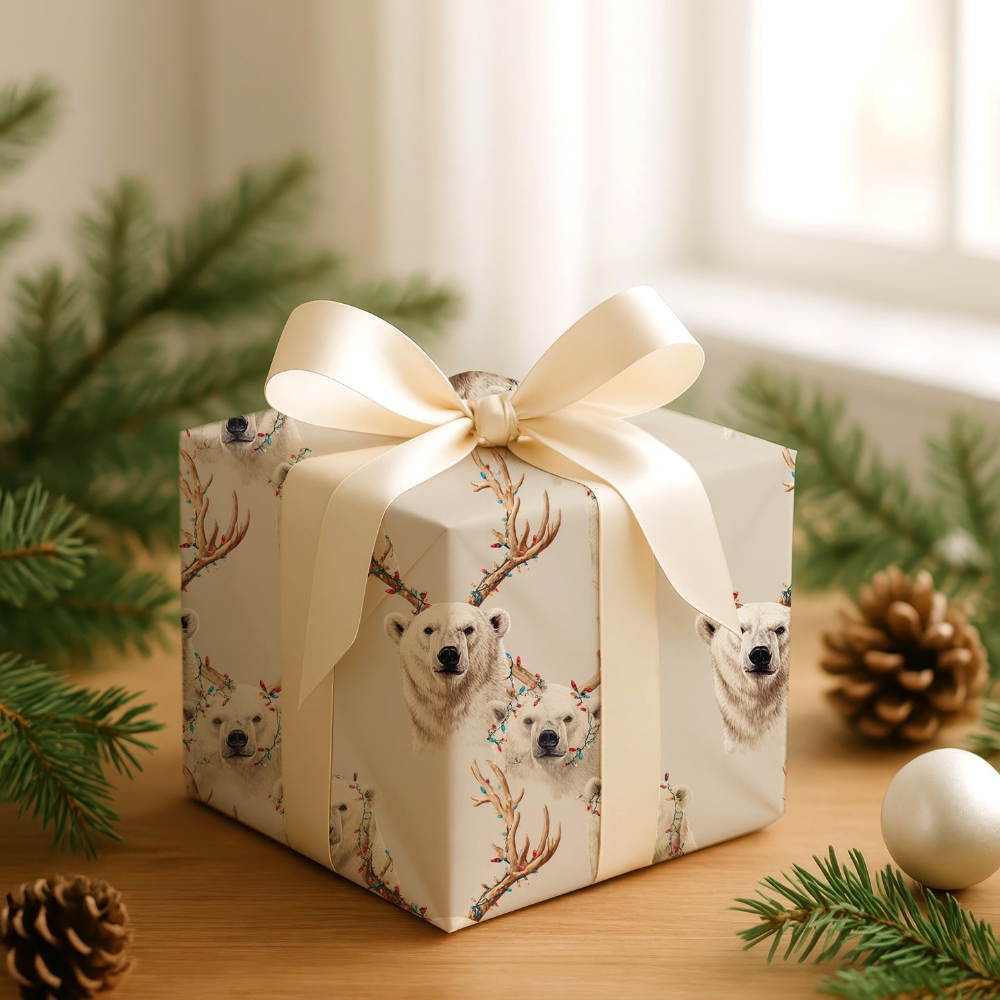 Polar Bears Deck Their Antlers