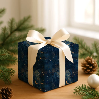 Celestial Elephant Walks Midnight Paths