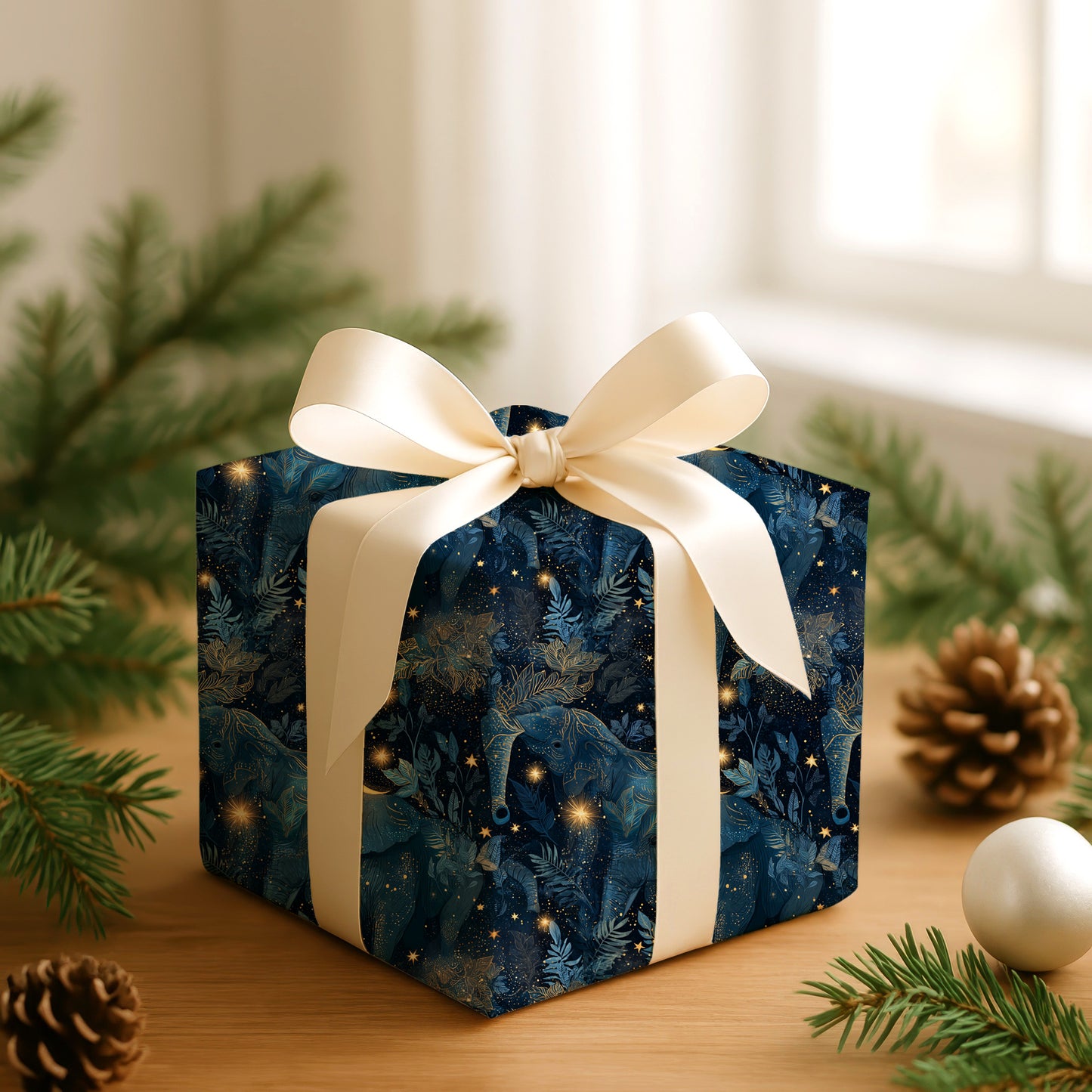 Celestial Elephants Drift Through Midnight